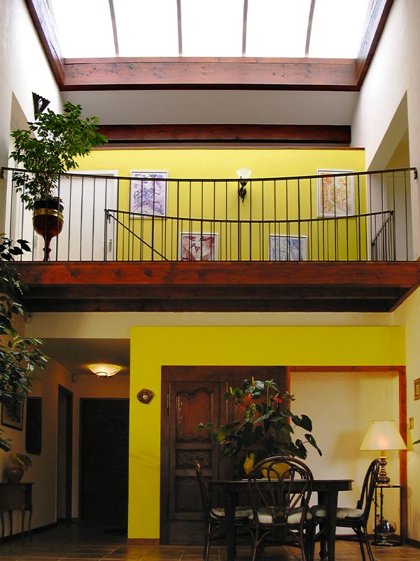 Photo de l'intérieur d'une maison : Construction d'une maison individuelle d'architecte, architecte loire rhone alpes Auvergne Scodellari architecte